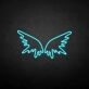 'Wing' neon sign