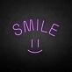 'Smile' neon sign