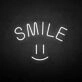 'Smile' neon sign
