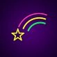 Shooting Star Neon Sign Make a wish every night
