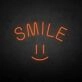'Smile' neon sign