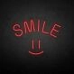 'Smile' neon sign