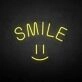 'Smile' neon sign