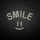 'Smile' neon sign