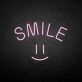 'Smile' neon sign
