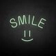 'Smile' neon sign