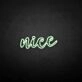 'Nice' neon sign