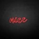'Nice' neon sign