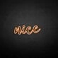 'Nice' neon sign