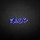 'Nice' neon sign