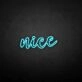 'Nice' neon sign