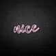 'Nice' neon sign