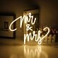 Mr Mrs Neon Sign Celebrate weddings and anniversaries