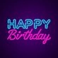 Happy Birthday Neon Sign Celebrate birthdays with this cheerful sign