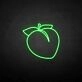 Peach3' neon sign