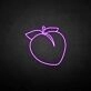 Peach3' neon sign