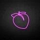 Peach3' neon sign