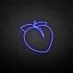Peach3' neon sign