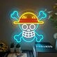 One Piece Skull Sign Neon Sign Great for anime lovers