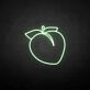 Peach3' neon sign
