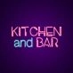 Kitchen And Bar Neon Sign Perfect for kitchens and bars