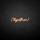 'Together' neon sign