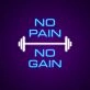 No Pain No Gain Neon Sign Perfect for fitness enthusiasts
