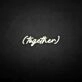 'Together' neon sign