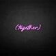 'Together' neon sign