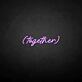 'Together' neon sign