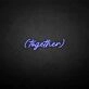 'Together' neon sign
