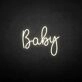 Baby3' neon sign