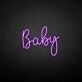 Baby3' neon sign