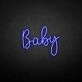 Baby3' neon sign