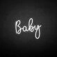Baby3' neon sign