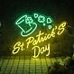 St Patricks Day Neon Sign Celebrate St. Patrick's Day