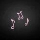 Notes' neon sign