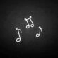Notes' neon sign