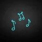 Notes' neon sign