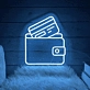 'Wallet' neon sign