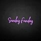 'Sundayfunday' neon sign