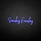 'Sundayfunday' neon sign
