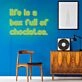 Life Is A Box Full Of Chocolates Neon Sign Add a touch of whimsy and positivity
