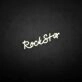 'Rockstar' neon sign