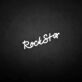 'Rockstar' neon sign