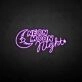 'Neon moon night' neon sign
