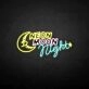 'Neon moon night' neon sign