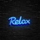 Relax Neon Sign Promote relaxation and tranquility