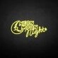 'Neon moon night' neon sign