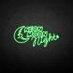 'Neon moon night' neon sign